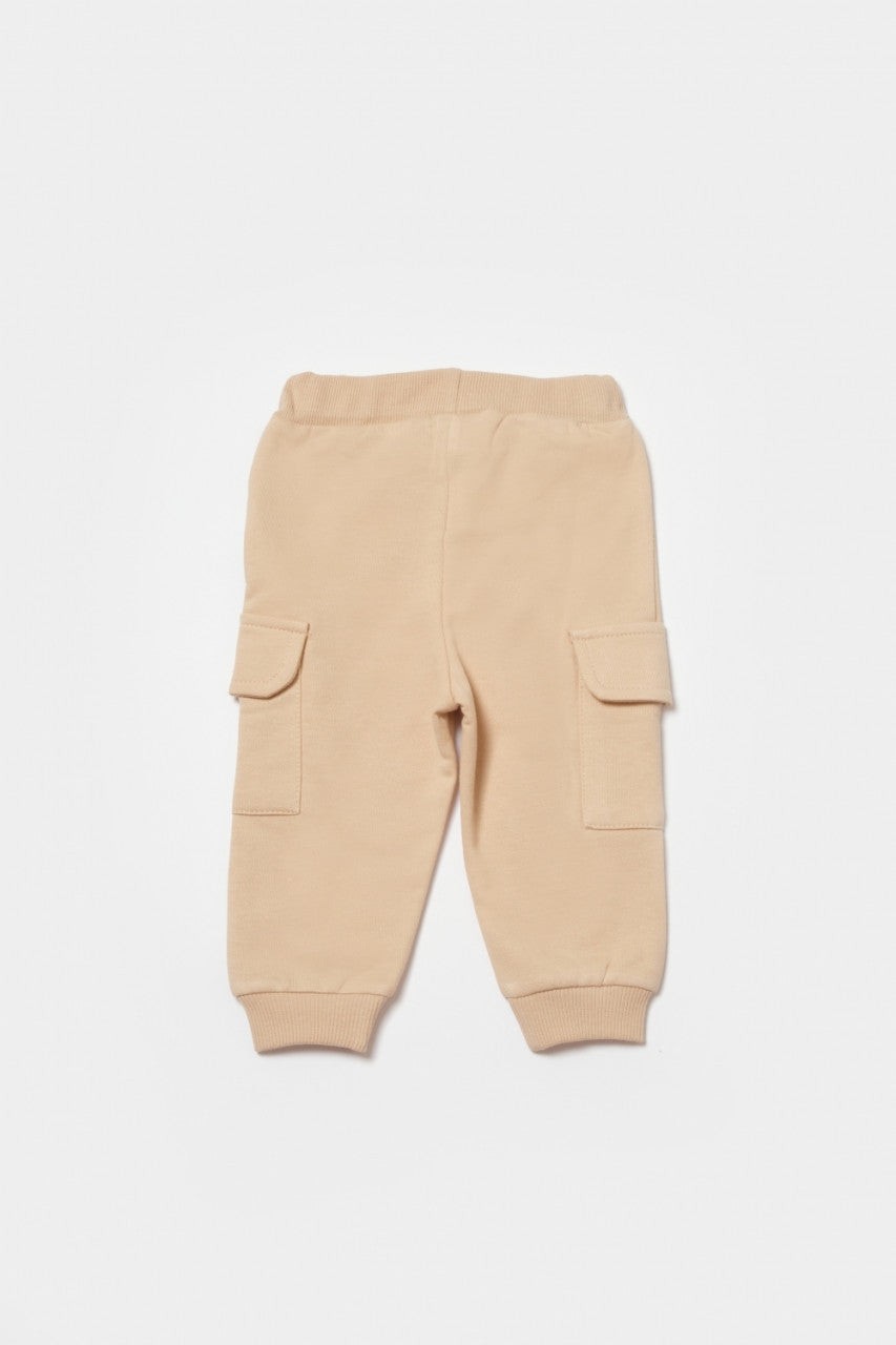 Pantaloni cu buzunare laterale, Two thread, 100%bumbac organic - , BabyCosy