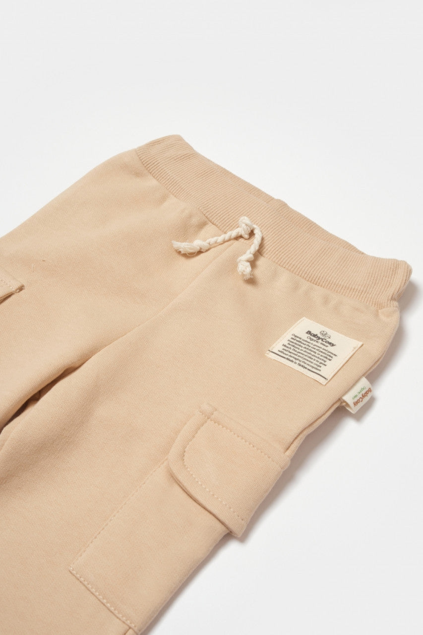 Pantaloni cu buzunare laterale, Two thread, 100%bumbac organic - , BabyCosy