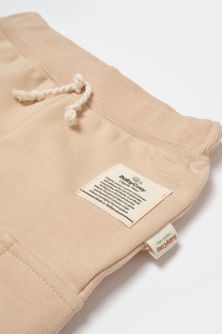 Pantaloni cu buzunare laterale, Two thread, 100%bumbac organic - , BabyCosy