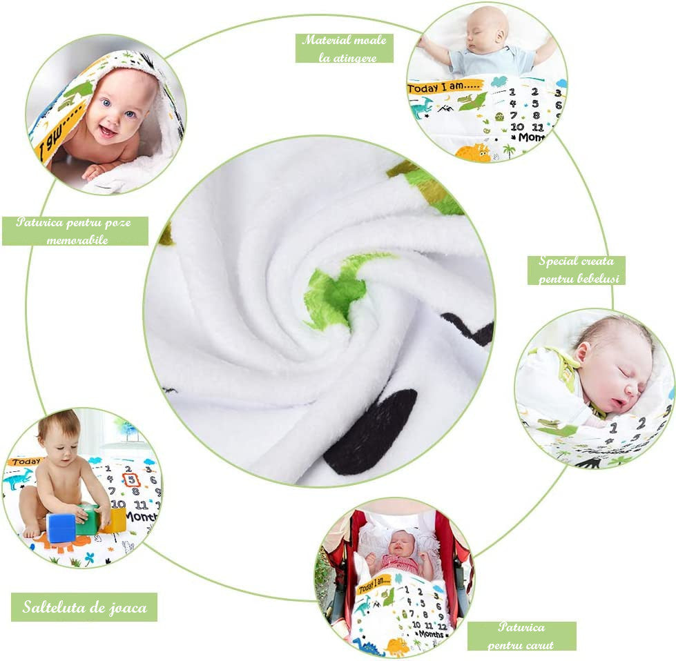 Paturica Milestone plusata pentru fotografii memorabile SUPER EROU