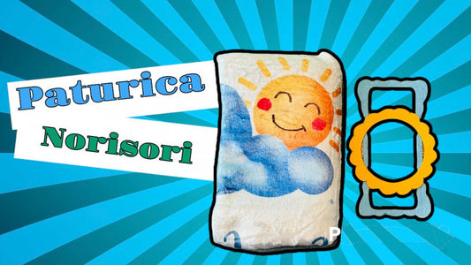 Paturica milestone plusata pentru fotografii memorabile Norisori cu 2 rame colorate Drool - Imagine 4