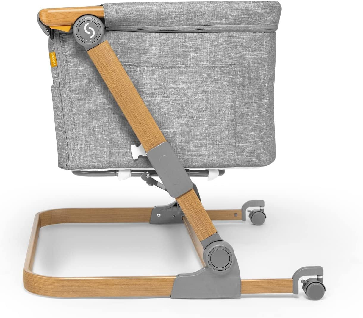 Patut 3 in 1 co-sleeping Skiddou Natt, Normandic Wood, Wood-gri