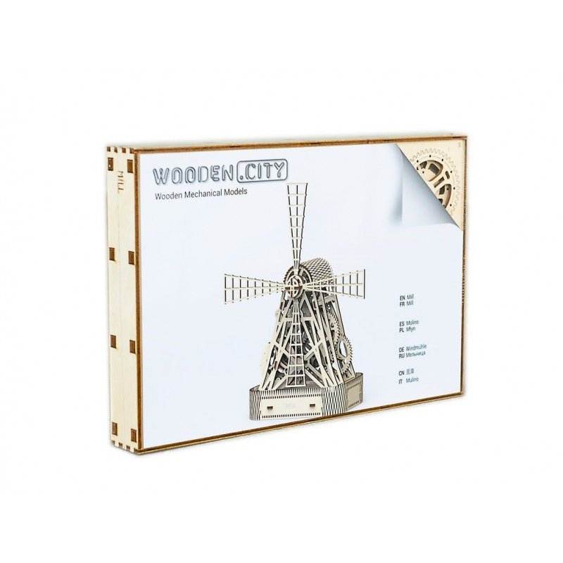 Puzzle 3D Moara - kit model mecanic