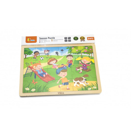 Puzzle anotimpuri, Primavara, 24 piese, Viga