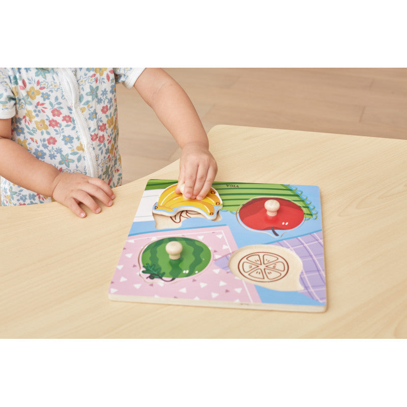 Puzzle cu manere, Fructe, Viga - Imagine 3