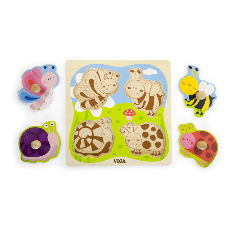 Puzzle cu manere Insecte, Viga - Imagine 3