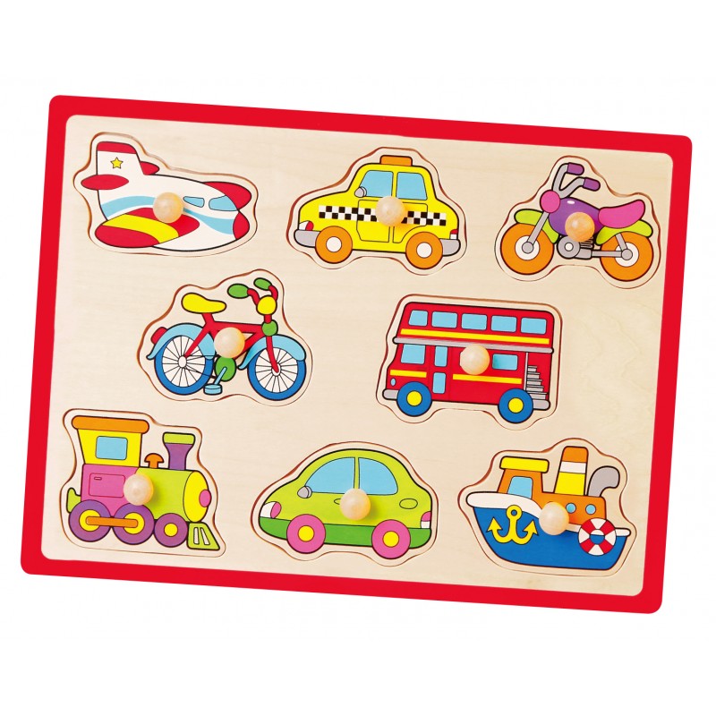 Puzzle cu manere - mijloace de transport - Imagine 4