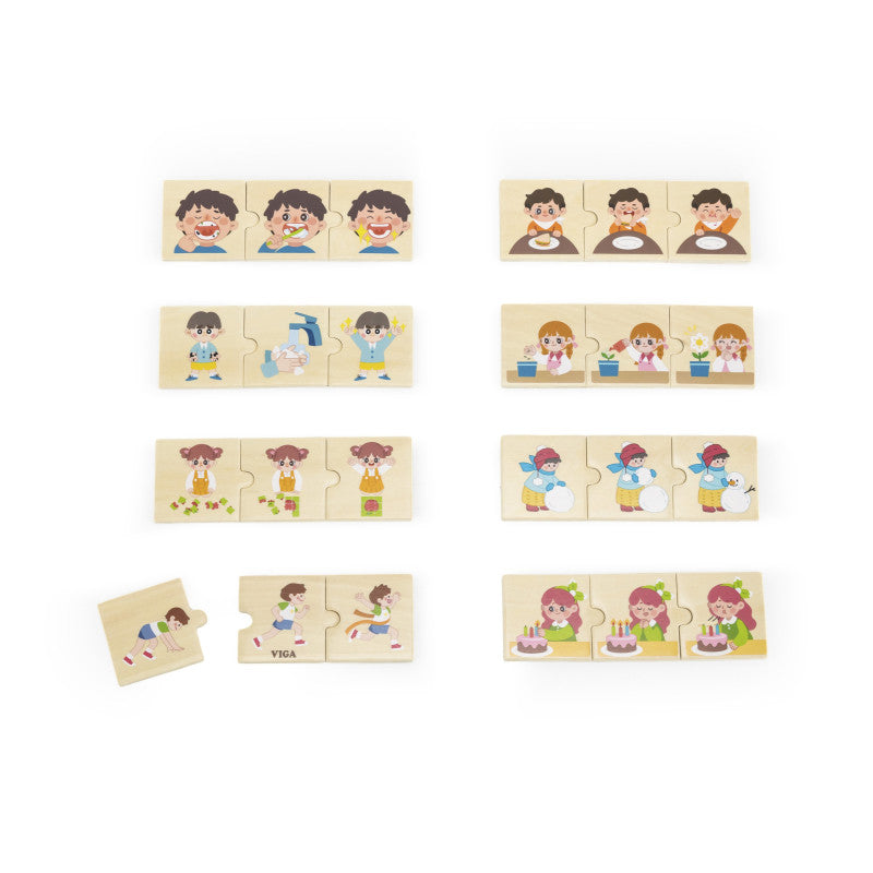 Puzzle cu secvente logice - Activitati zilnice, Viga - Imagine 2