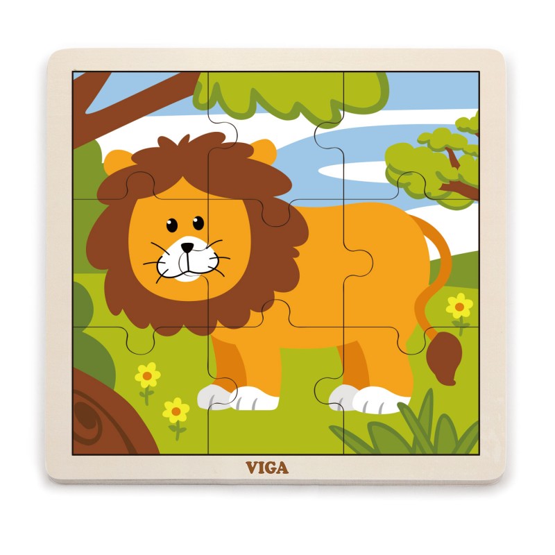 Puzzle din 9 piese mari Viga - 18 modele disponibile - Imagine 3