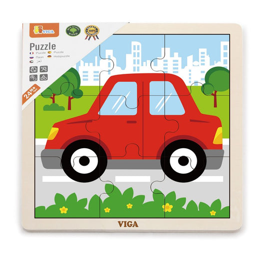 Puzzle din 9 piese mari - masina, Viga - Imagine 2