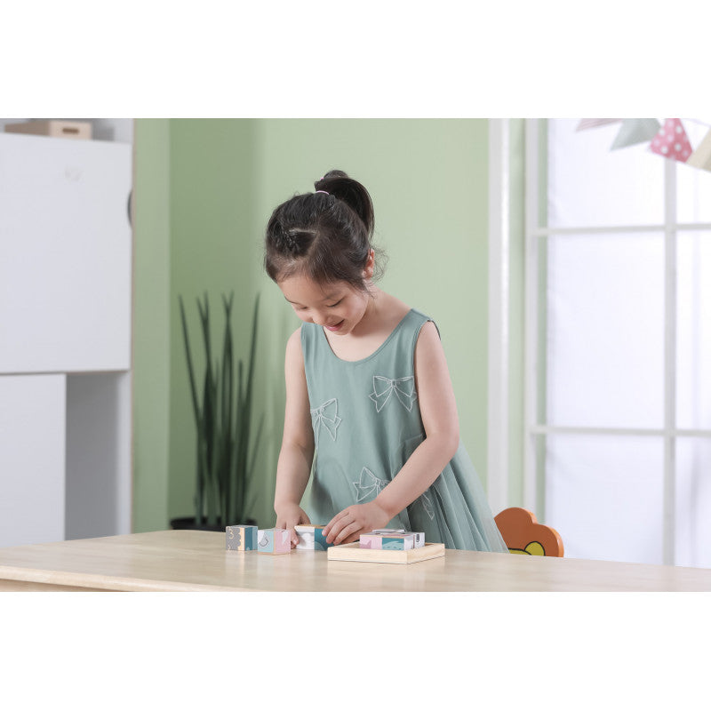 Puzzle din cuburi 6 in 1, PolarB