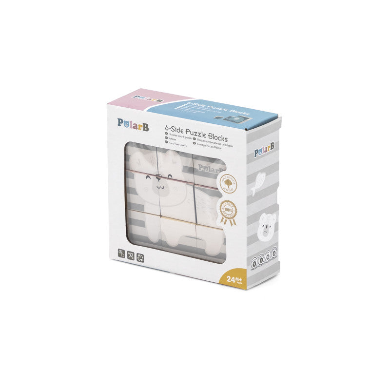 Puzzle din cuburi 6 in 1, PolarB