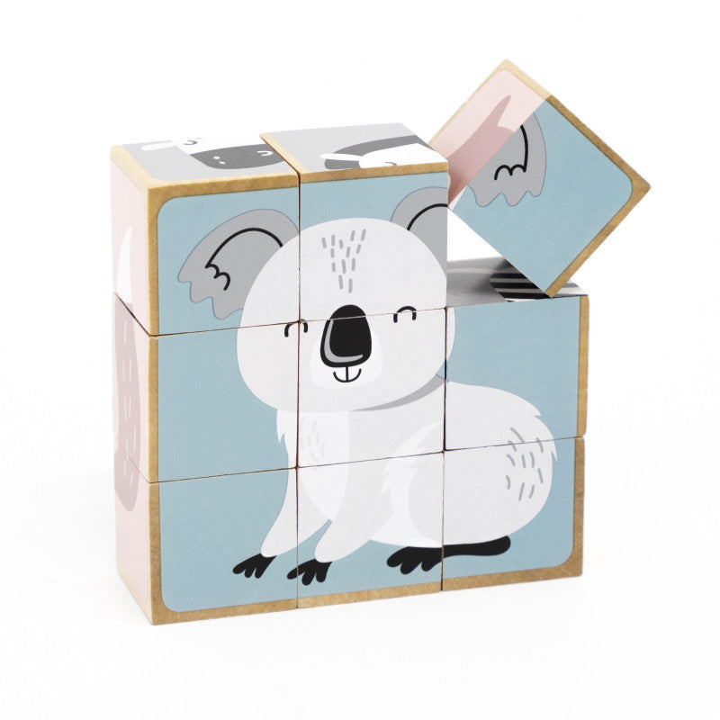 Puzzle din cuburi 6 in 1, PolarB