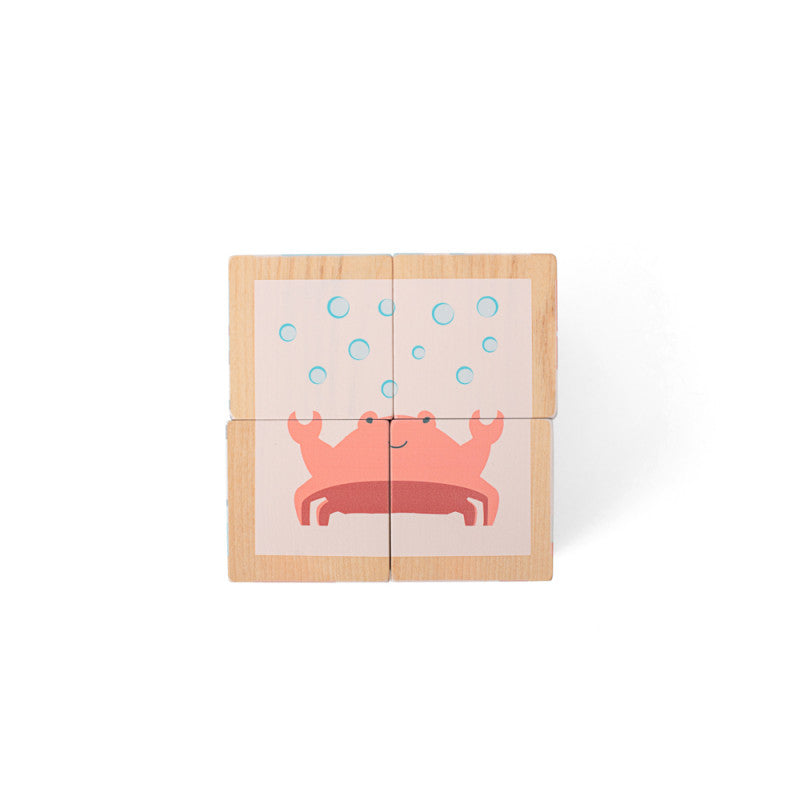 Puzzle din cuburi, BS Toys