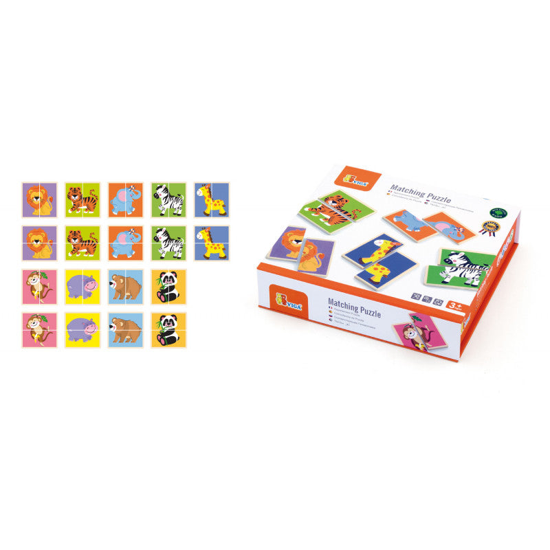 Puzzle Gaseste perechea - Animale salbatice, Viga