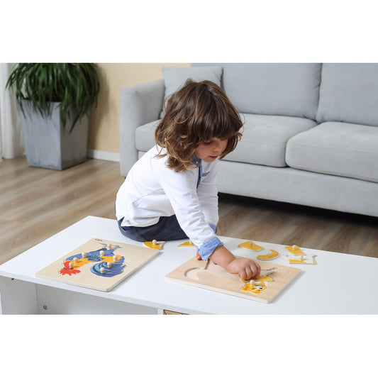 Puzzle Montessori, Cal, Viga - Imagine 2