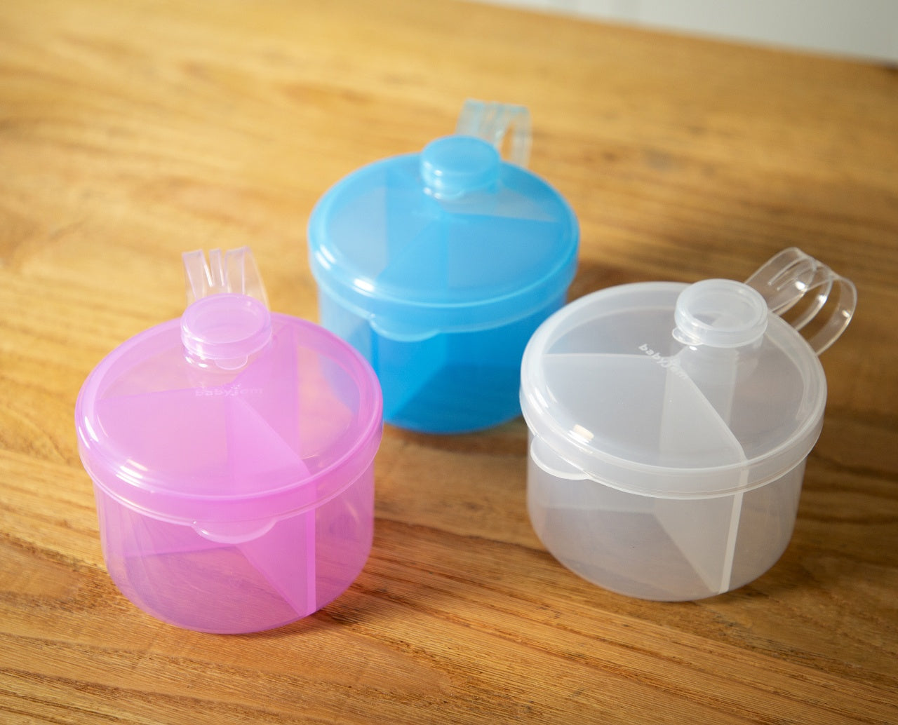 Recipient pentru lapte praf cu 3 compartimente BabyJem