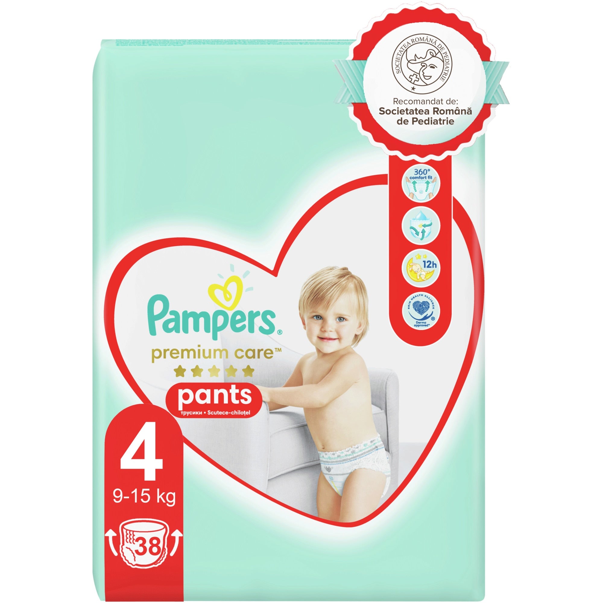 Pampers Premium Care Pants - Nr 4 (9-15 kg) / 38 buc [ps:0e100fec-6273-46ec-9a60-d03d9f771793]