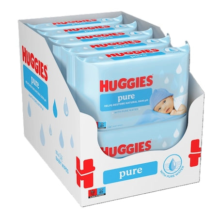 Huggies Baby Wipes Pure 10 x 56 buc [ps:3b2e04a4-40ac-46ec-b18d-00abeaf16e05]