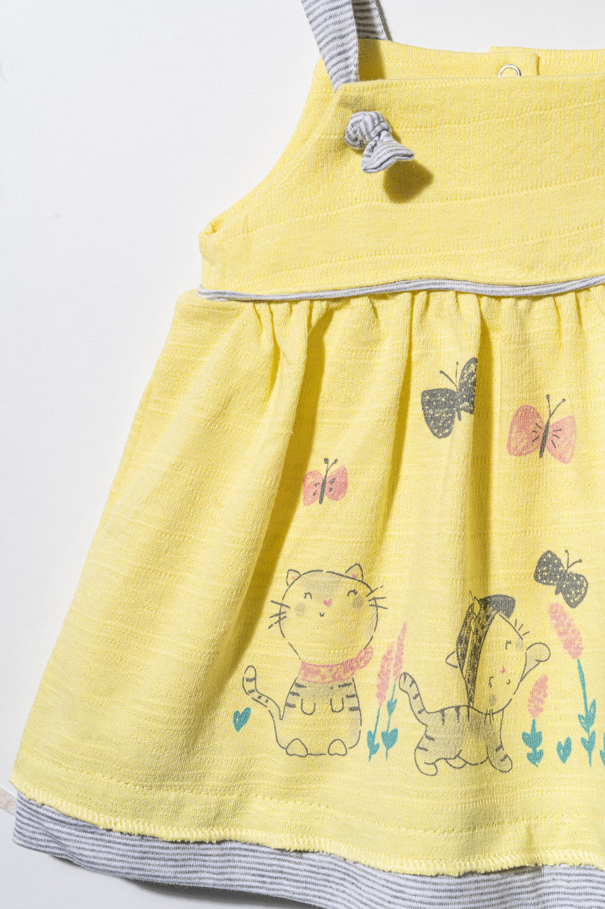 Rochita de vara cu pisicute pentru fetite, Tongs baby