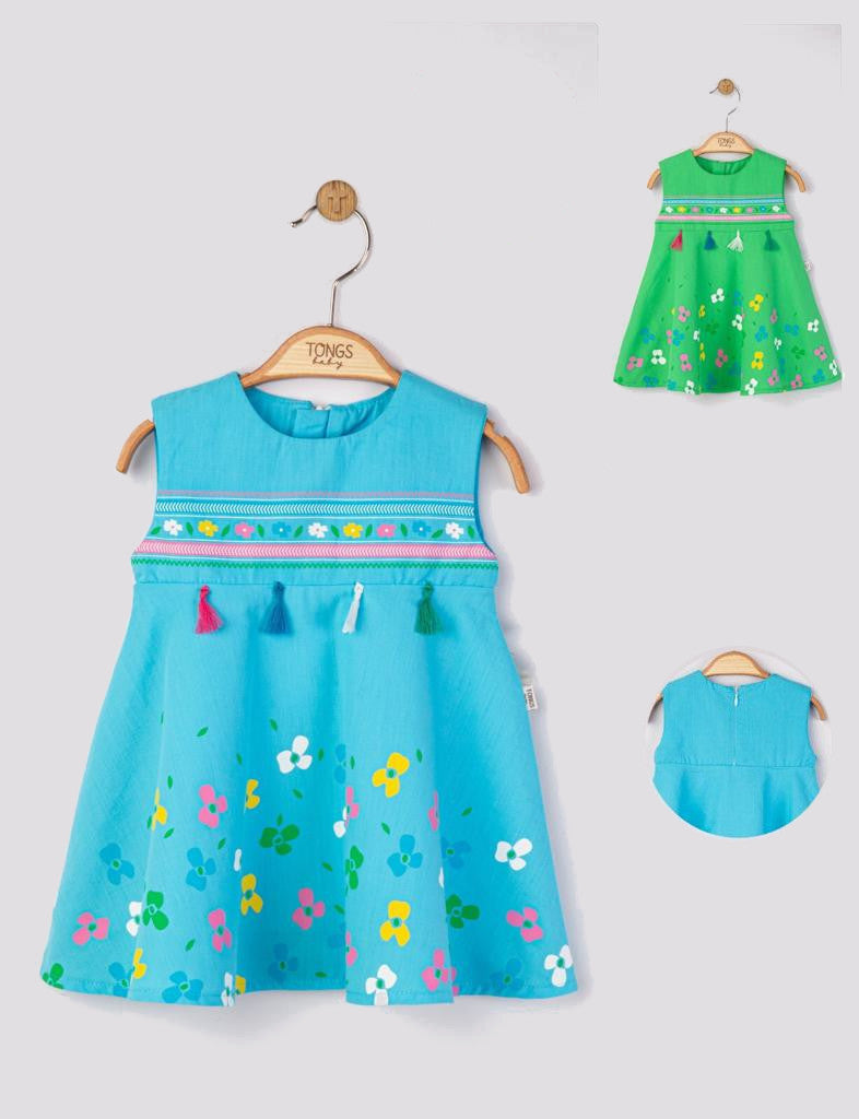 Rochita de vara pentru fetite Ciucurasi, Tongs baby