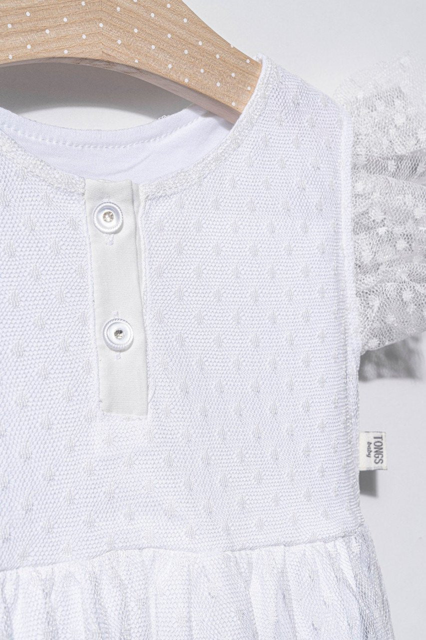 Rochita eleganta cu tulle pentru fetite, Tongs baby