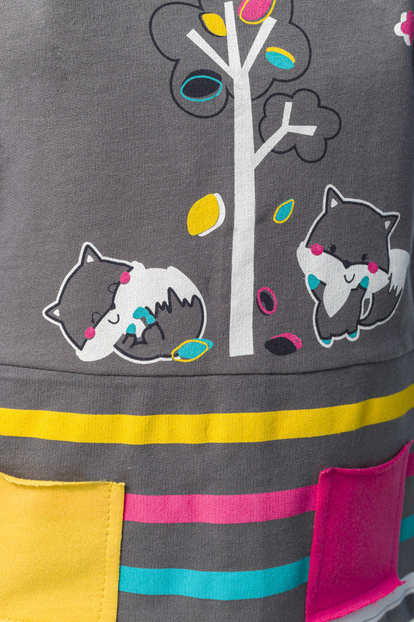 Rochita pentru fetite Colorful autum, Tongs baby