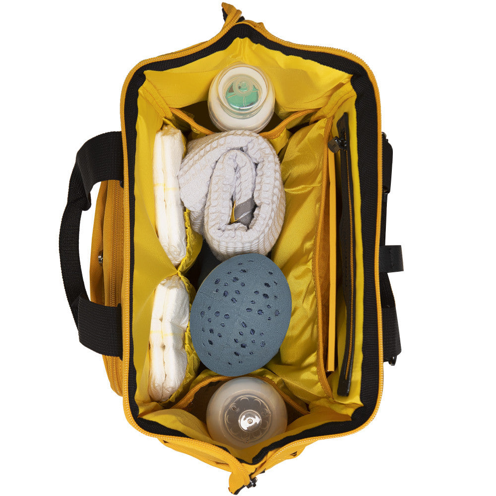 Rucsac multifunctional mamici Skiddou Astrid, Normandic Dream, Gri - Imagine 3