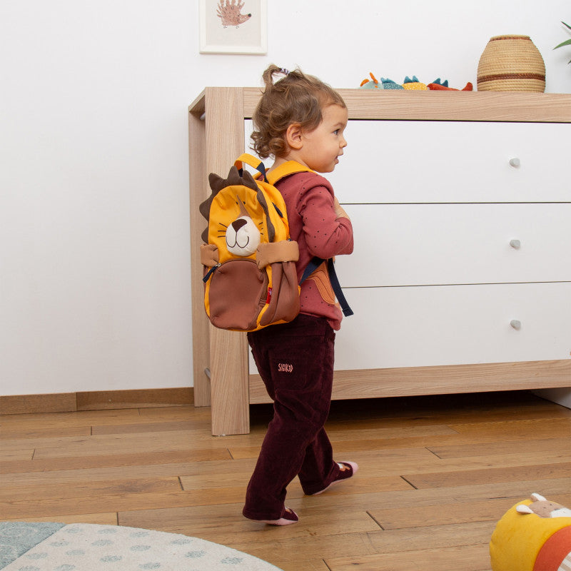 Rucsac pentru copii Leu cu labe si coama 3D, Sigikid