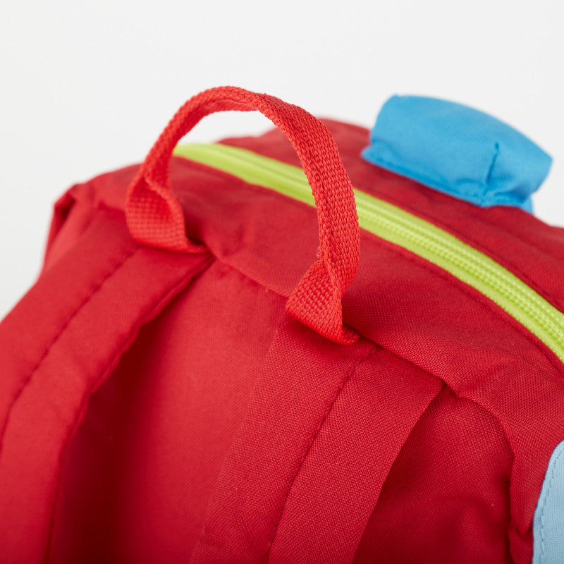 Rucsac pentru copii Masina de pompieri cu roti si detalii 3D, Sigikid