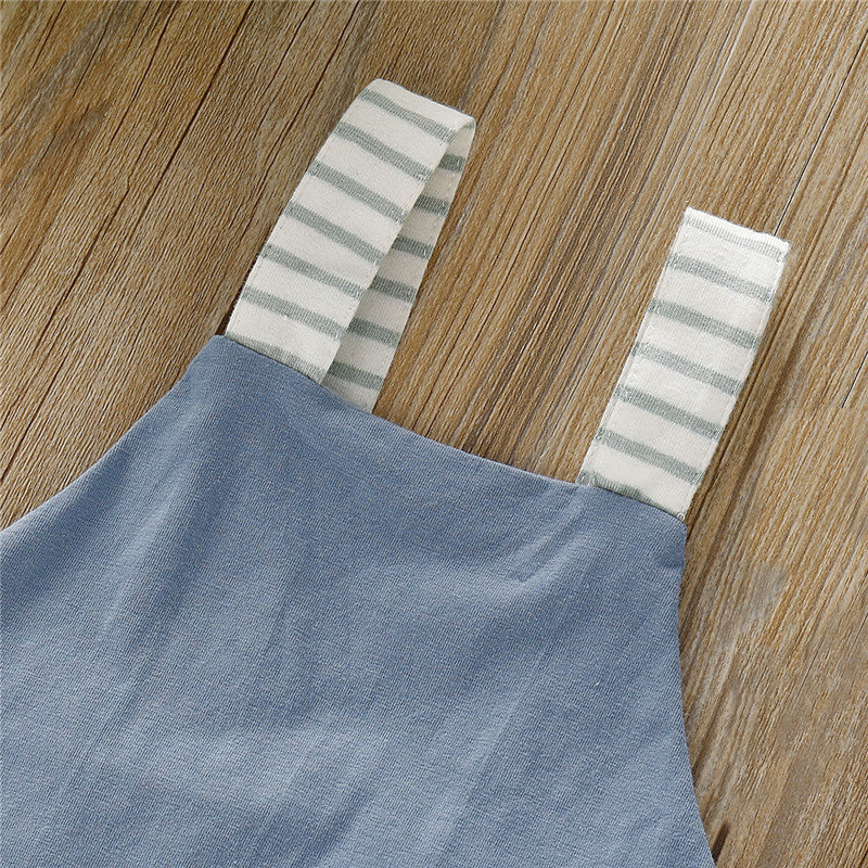 Salopeta cu dungi pentru bebelusi