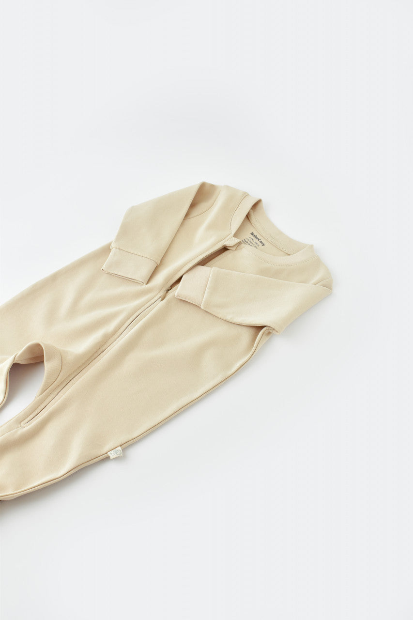 Salopeta cu fermoar cu maneca lunga si pantaloni lungi din 95%bumbac organic si 5% elastan - , BabyCosy
