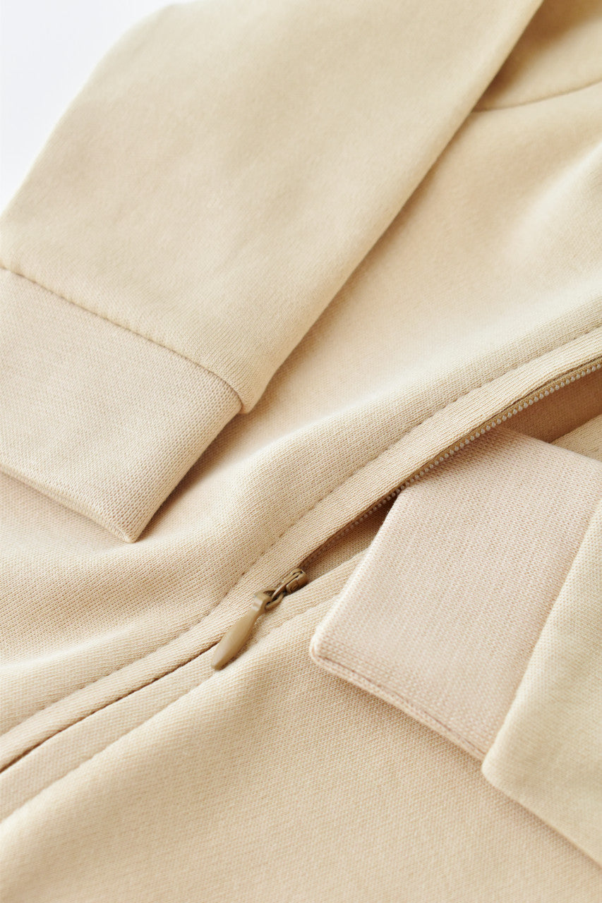 Salopeta cu fermoar cu maneca lunga si pantaloni lungi din 95%bumbac organic si 5% elastan - , BabyCosy