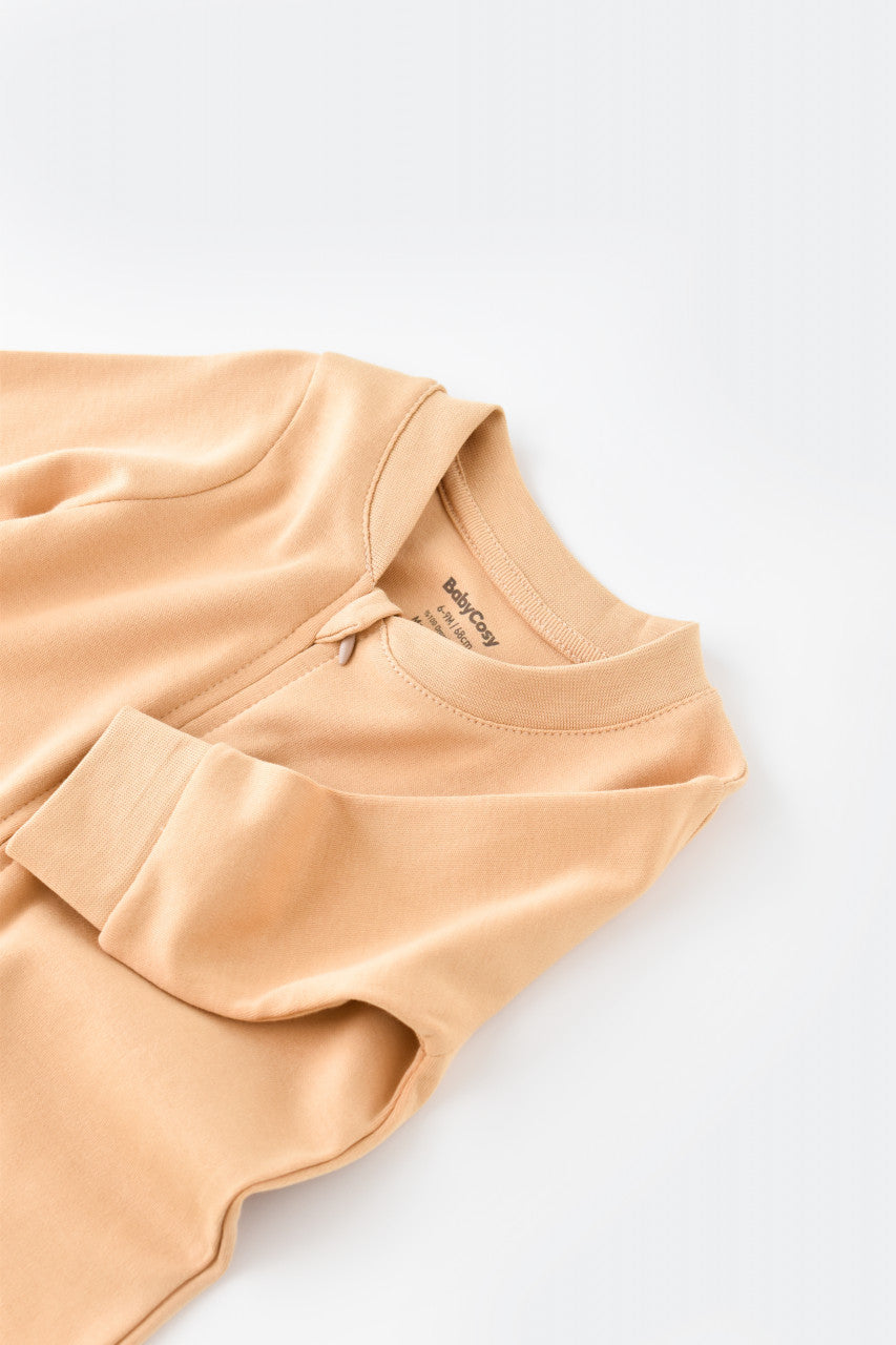 Salopeta cu fermoar cu maneca lunga si pantaloni lungi din 95%bumbac organic si 5% elastan - , BabyCosy