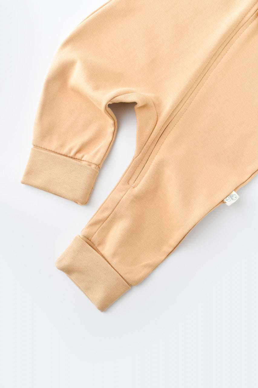 Salopeta cu fermoar cu maneca lunga si pantaloni lungi din 95%bumbac organic si 5% elastan - , BabyCosy