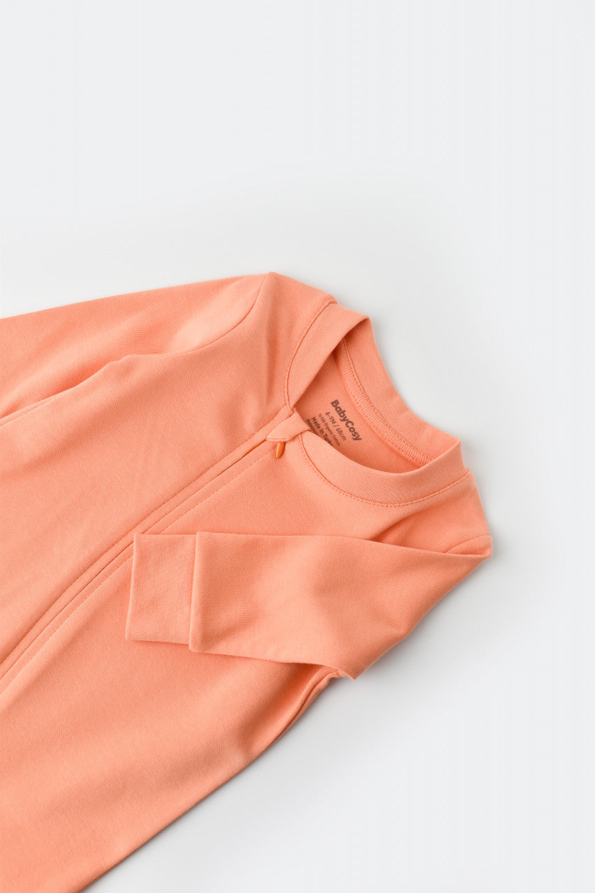 Salopeta cu fermoar cu maneca lunga si pantaloni lungi din 95%bumbac organic si 5% elastan - , BabyCosy