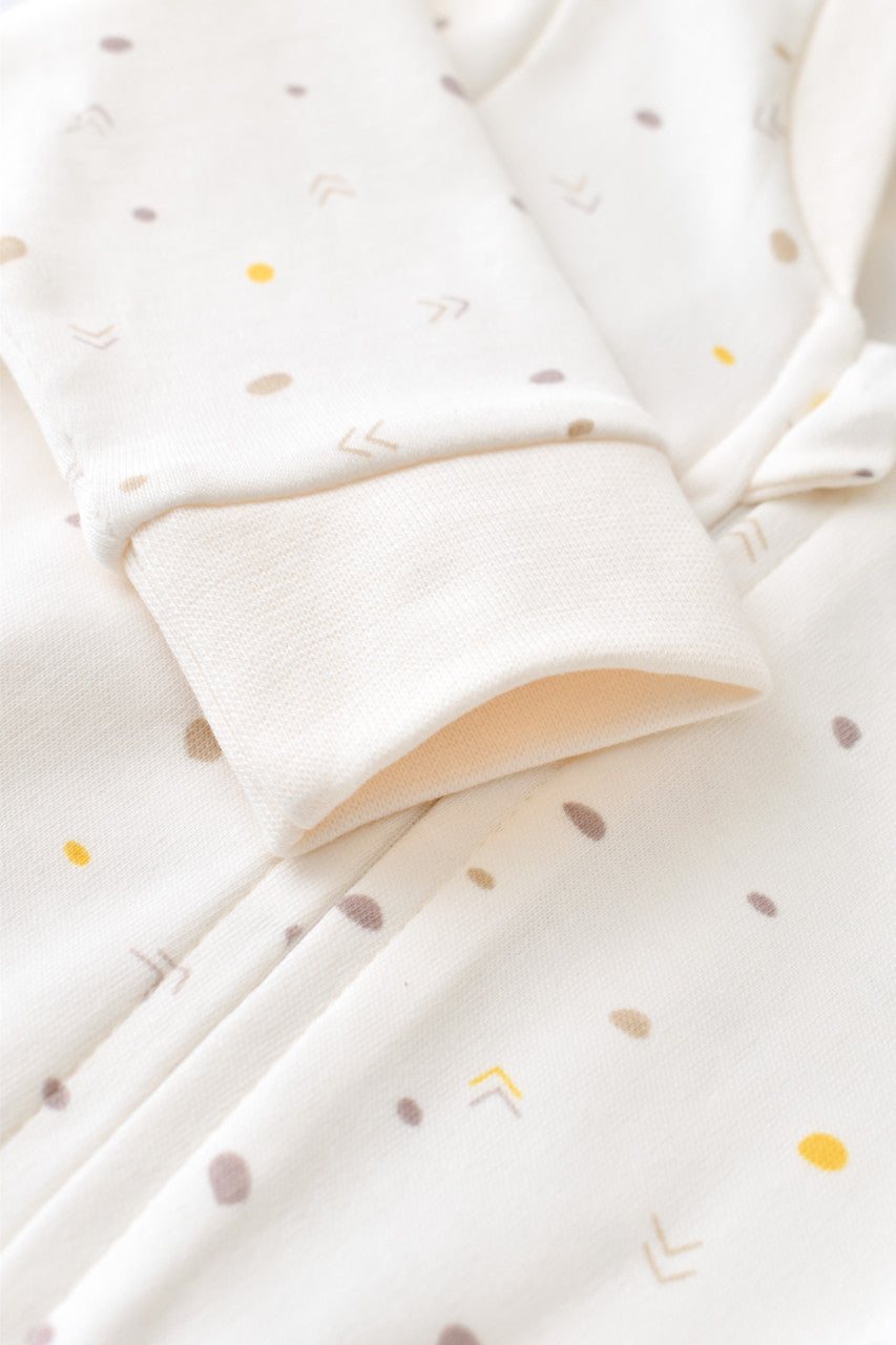 Salopeta cu fermoar cu maneca lunga si pantaloni lungi din 95%bumbac organic si 5% elastan - , BabyCosy