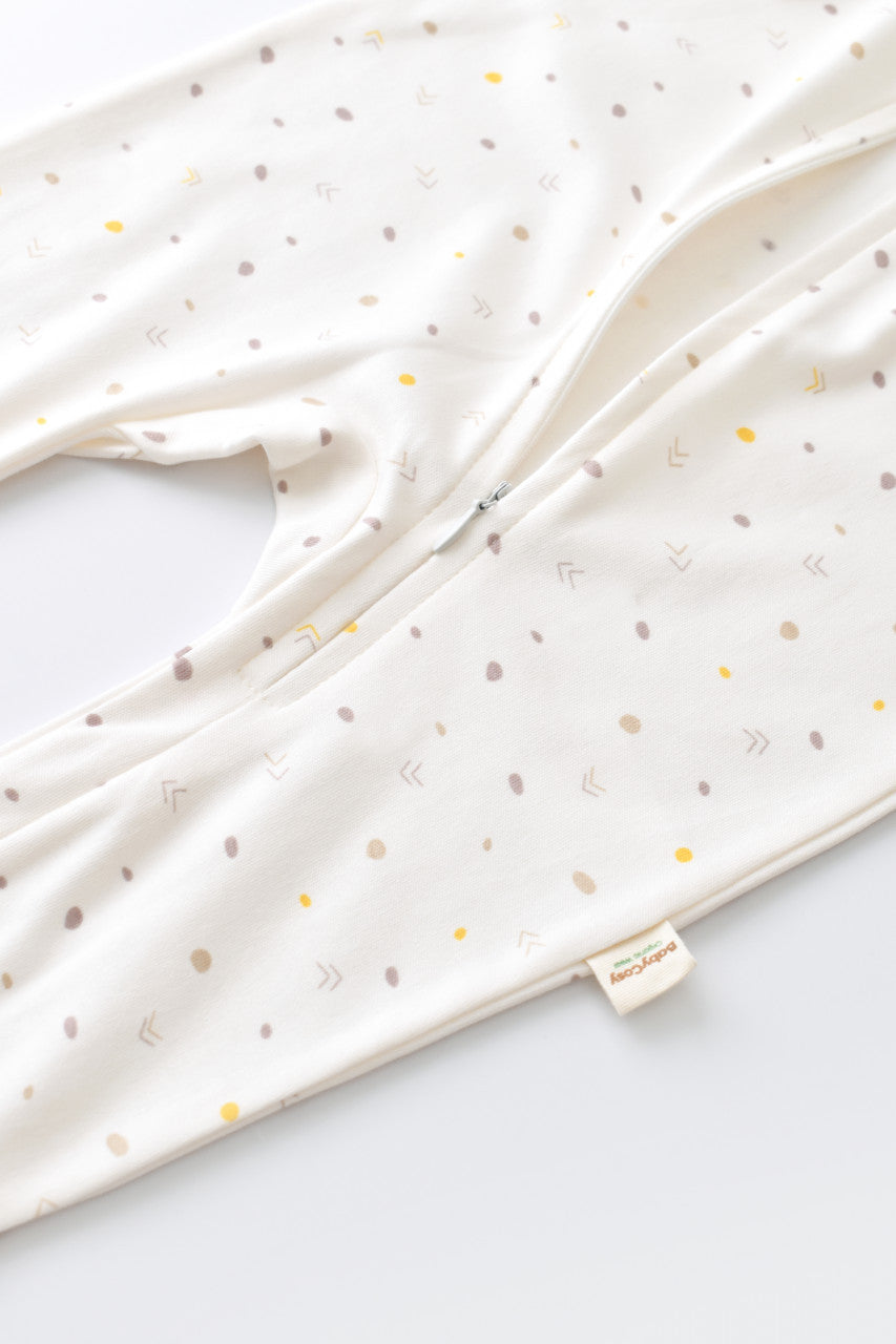 Salopeta cu fermoar cu maneca lunga si pantaloni lungi din 95%bumbac organic si 5% elastan - , BabyCosy