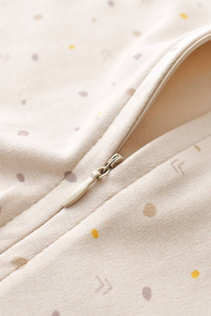 Salopeta cu fermoar cu maneca lunga si pantaloni lungi din 95%bumbac organic si 5% elastan - , BabyCosy