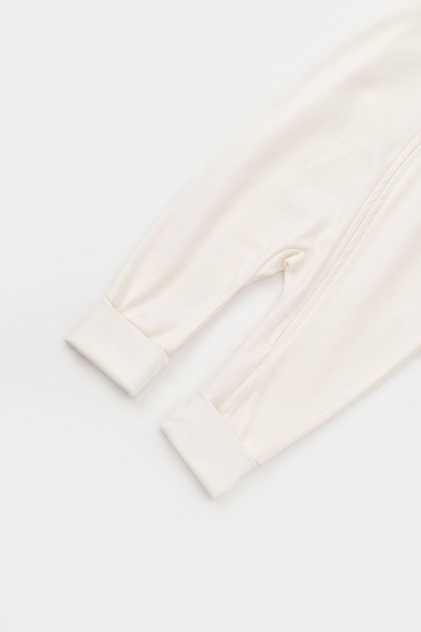 Salopeta cu fermoar Girafa, BabyCosy, 100% bumbac organic, Mink