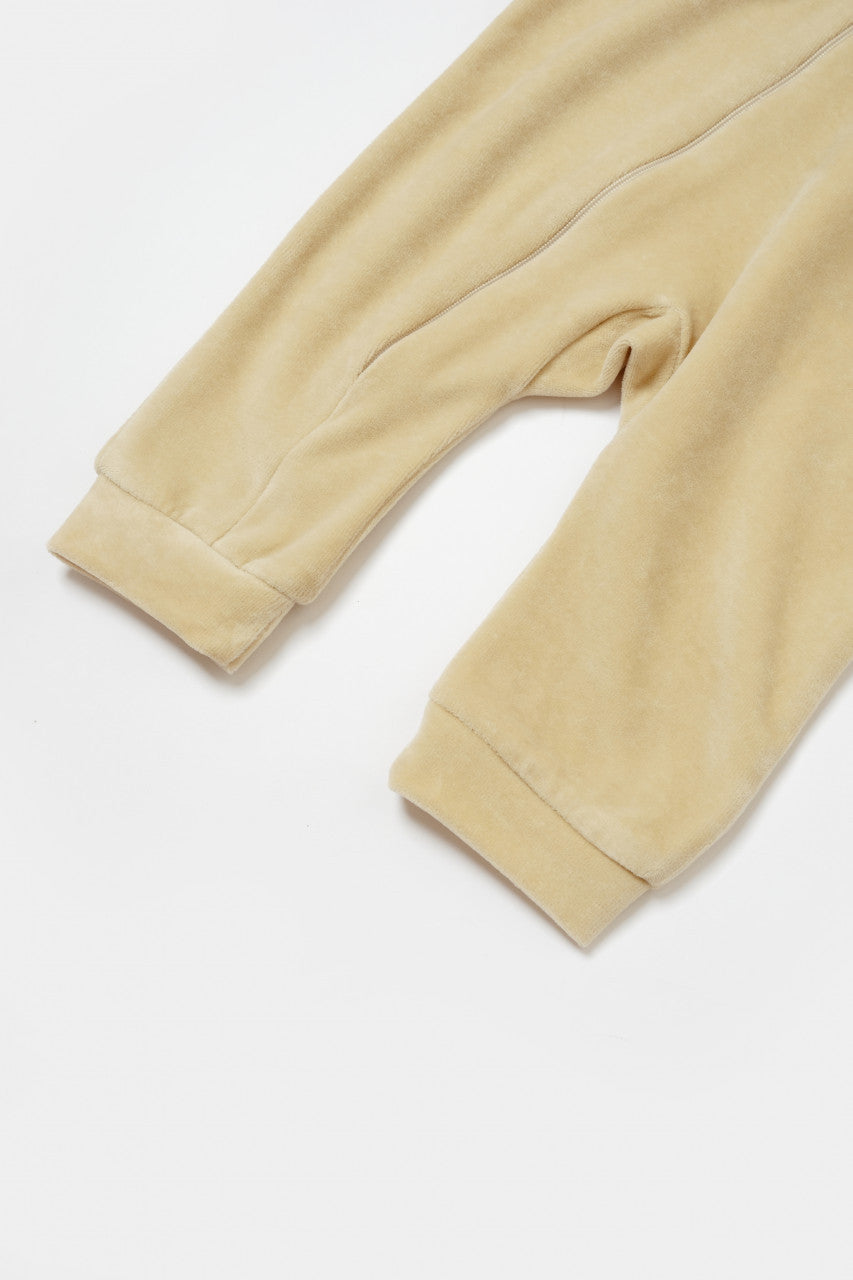 Salopeta Elefant cu maneca lunga si gluga din 80%bumbac organic si 20% poliester - , BabyCosy