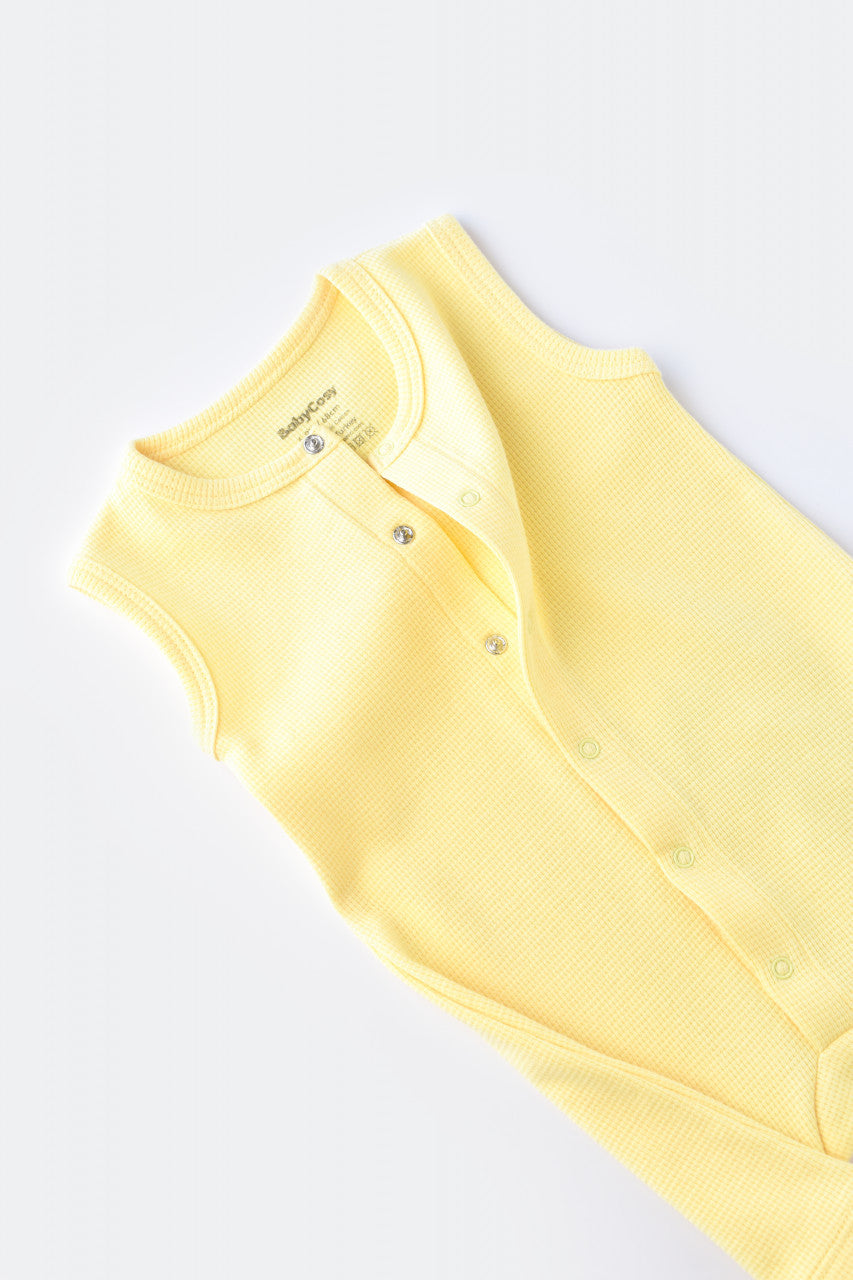 Salopeta fara maneci si pantaloni scurti - 100% bumbac organic - , BabyCosy