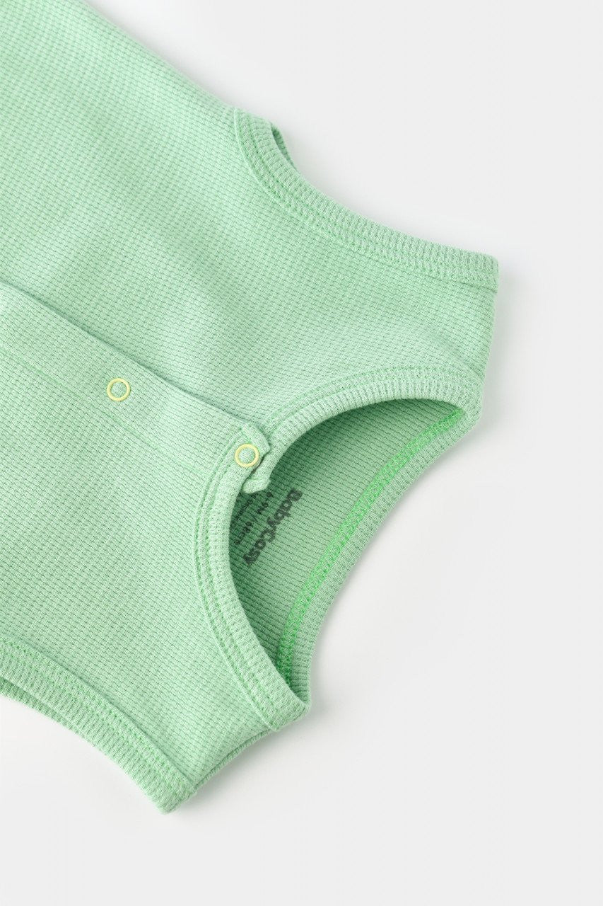 Salopeta fara maneci si pantaloni scurti - 100% bumbac organic - , BabyCosy
