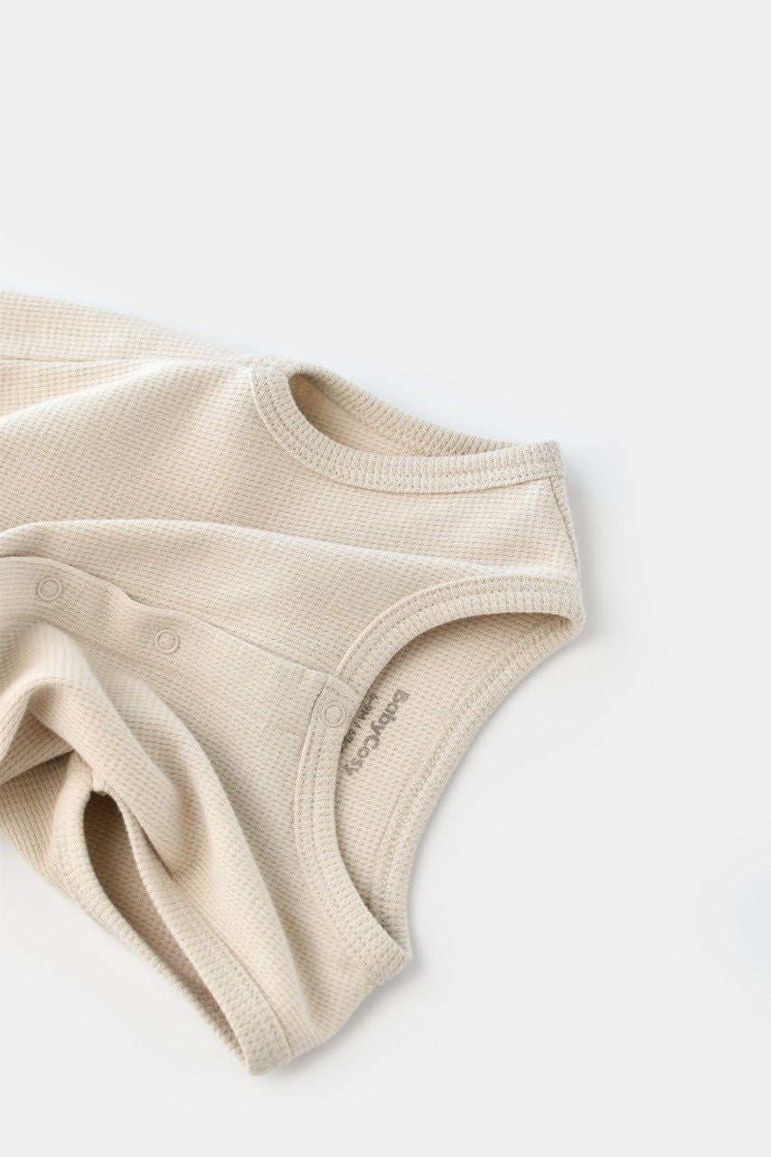 Salopeta fara maneci si pantaloni scurti - 100% bumbac organic - , BabyCosy