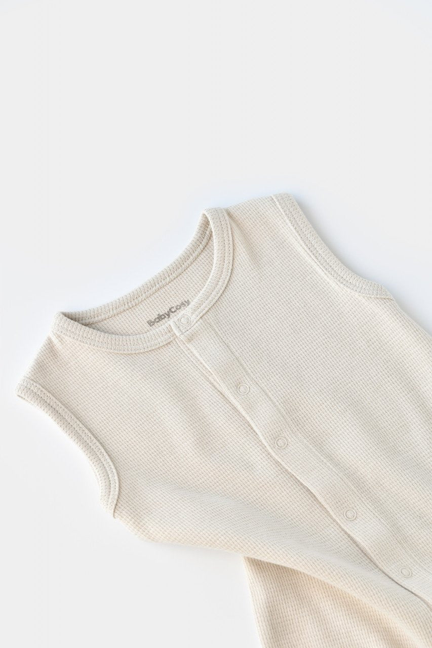 Salopeta fara maneci si pantaloni scurti - 100% bumbac organic - , BabyCosy