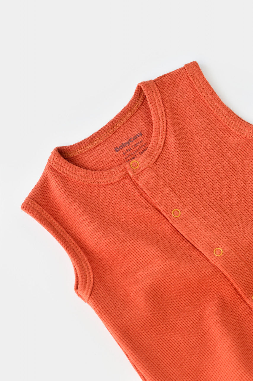 Salopeta fara maneci si pantaloni scurti - 100% bumbac organic - , BabyCosy