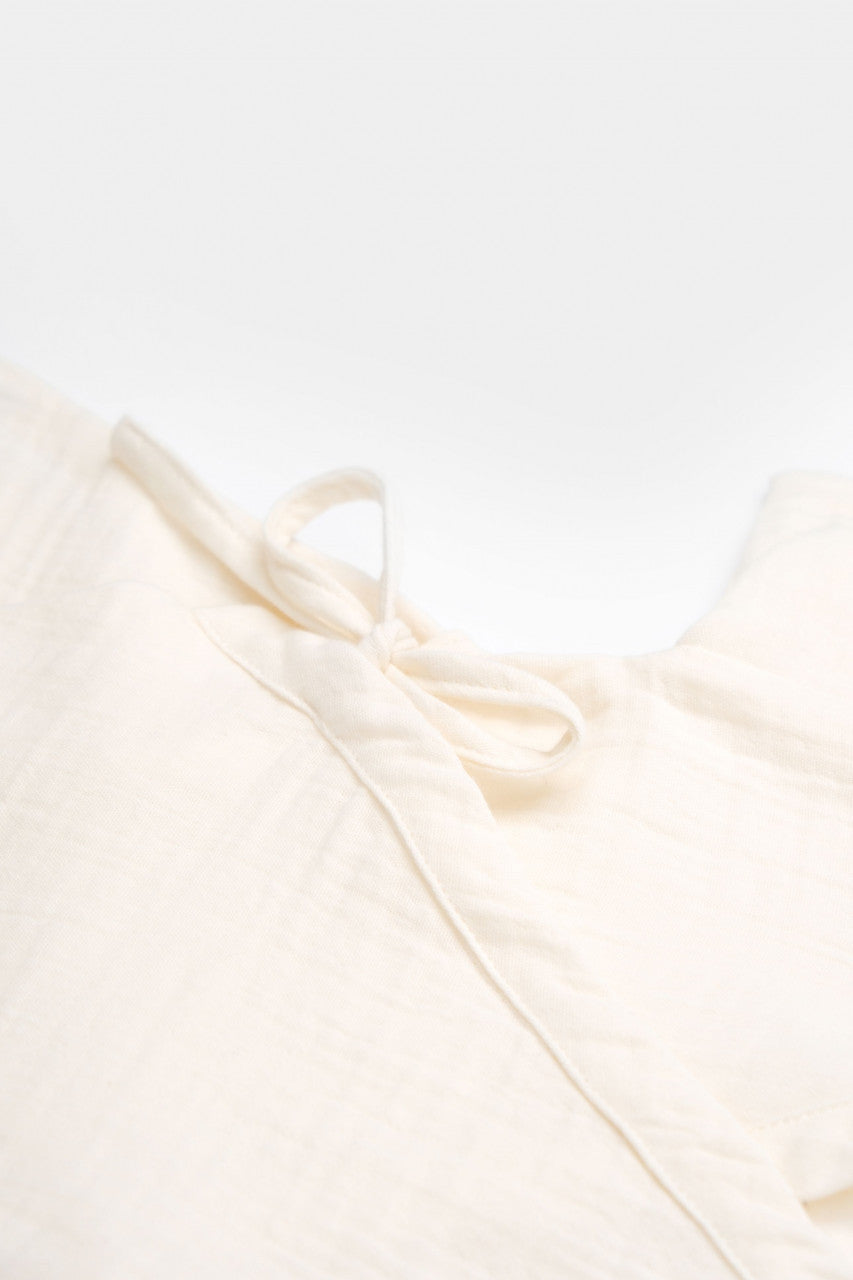 Salopeta petrecuta din muselina, BabyCosy, 100% bumbac organic,