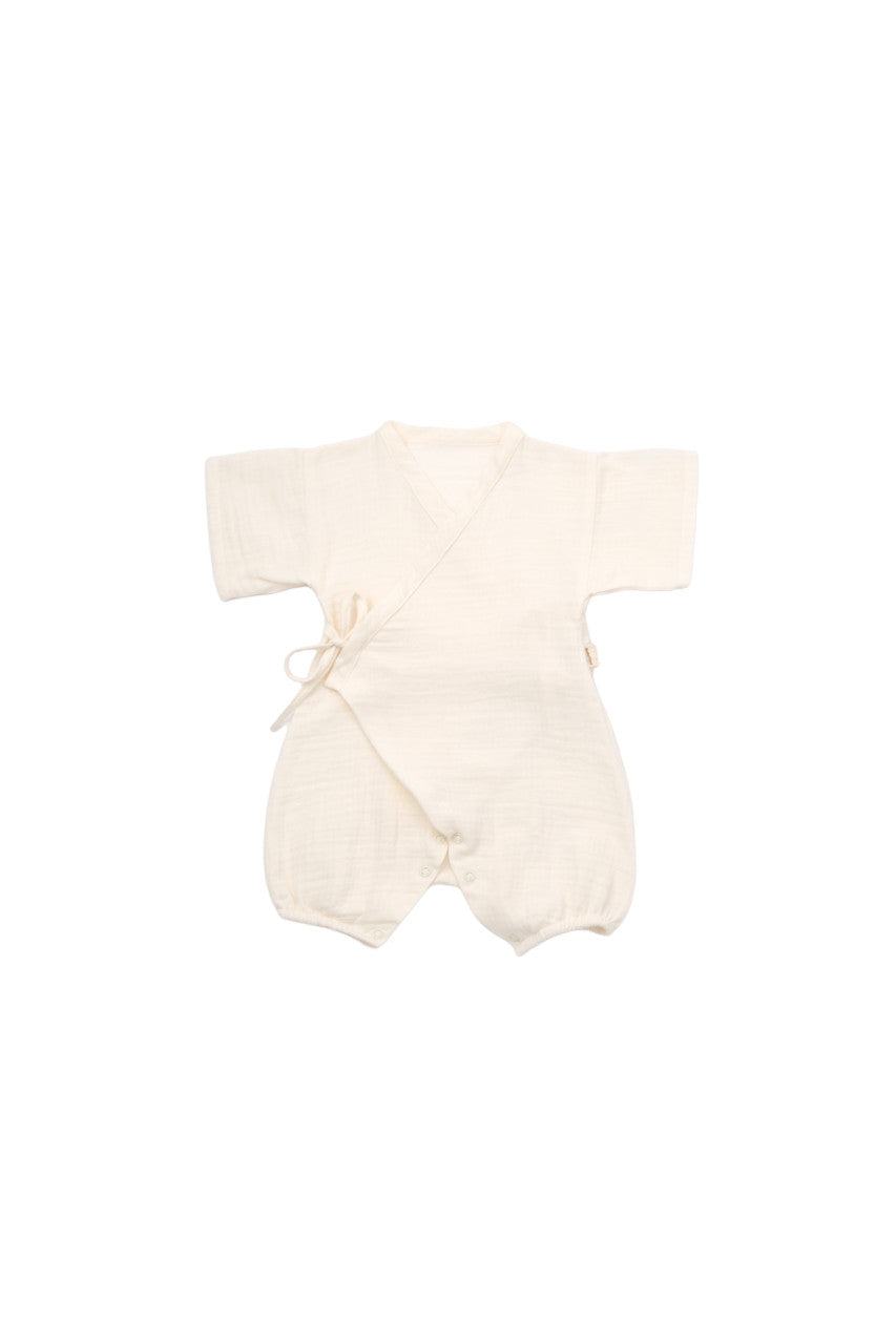 Salopeta petrecuta din muselina, BabyCosy, 100% bumbac organic,