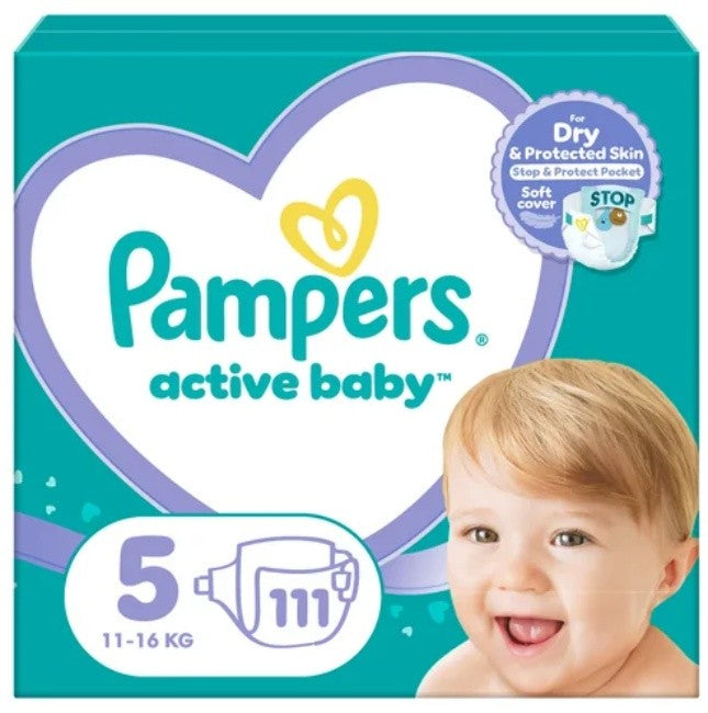 Pampers Active Baby scutece - Nr 5 (11-16 kg) / 111 buc [ps:23851695-c096-4373-8ed8-17a5d4129eab]