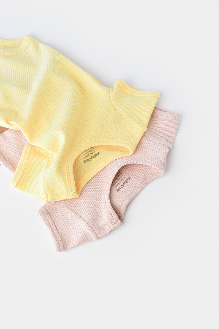 Set 2 body-uri bebe unisex Girafa, BabyCosy, 100% bumbac organic